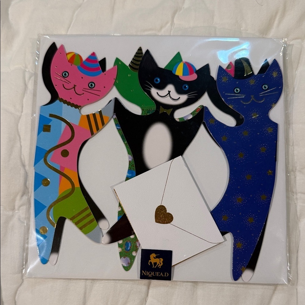 Niquead Cats Greeting Card